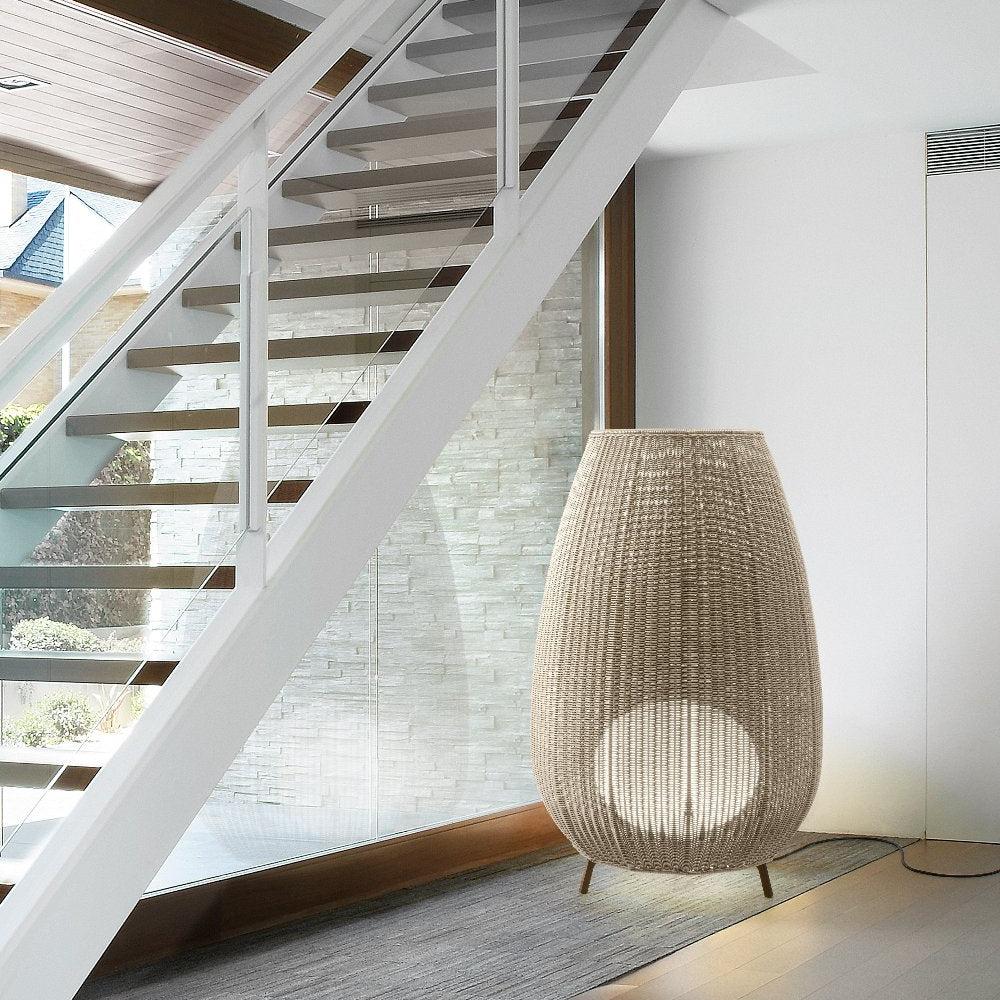 Amphora Floor 1, Medium, Beige, E27, Plugs In, IP66