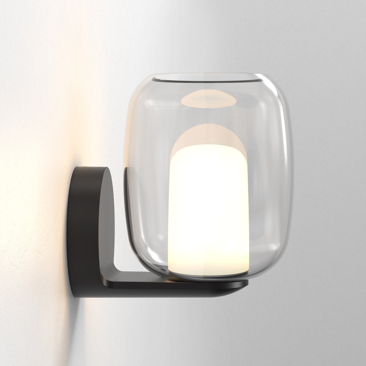 Aquina Wall Light, Black, G9, IP44