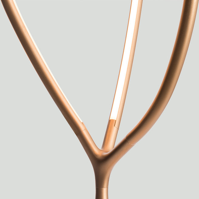 Arrival Floor Lamp, Brass, LED, Floor Switch Dim or App, IP20