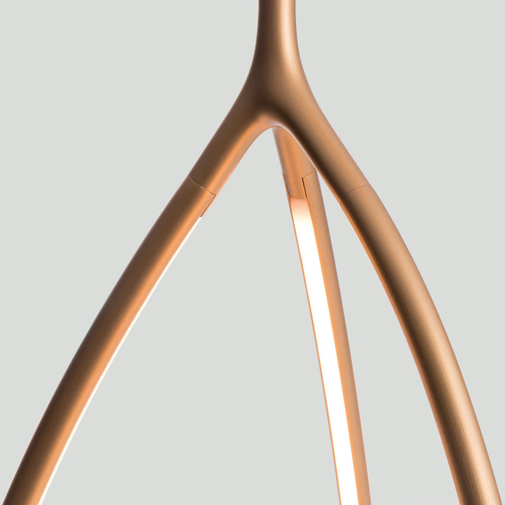 Arrival Pendant, Brass, LED, Push or App Dim, IP20