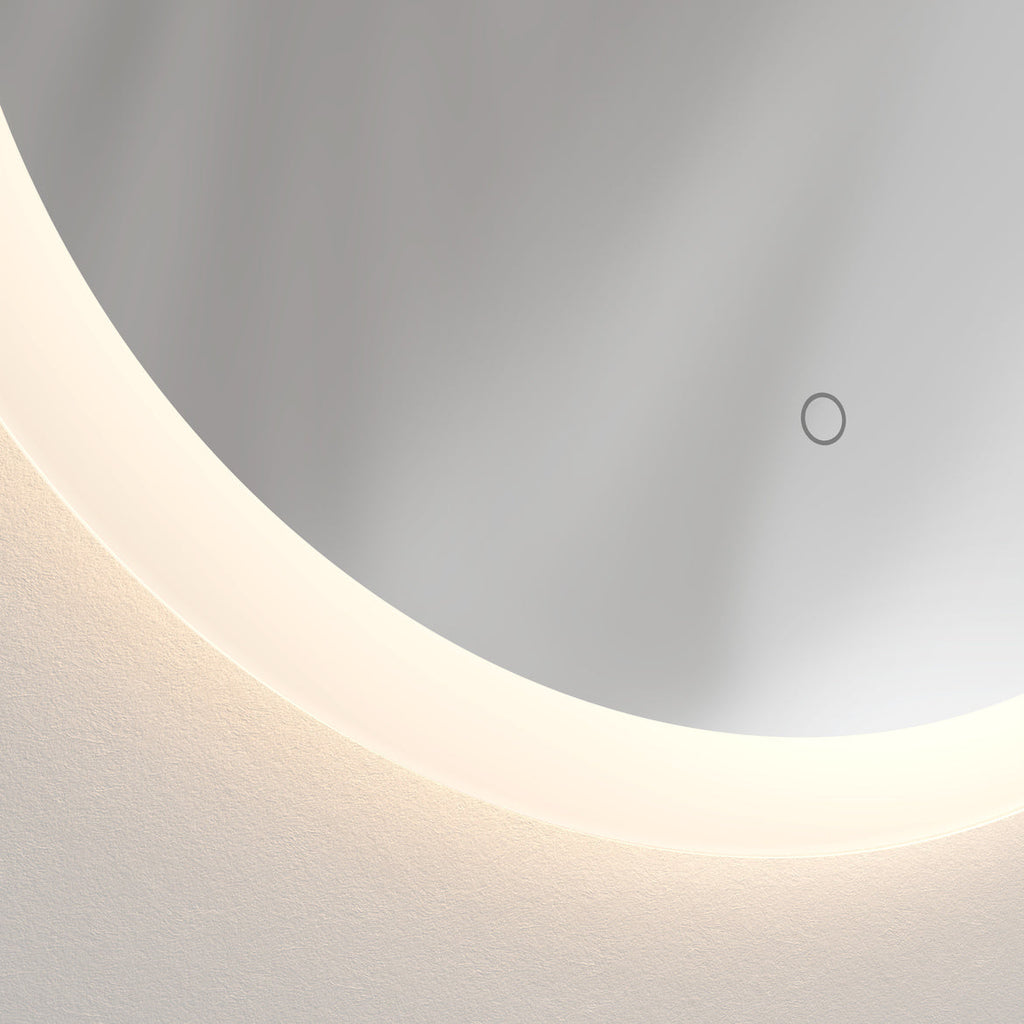 Ascot Illuminated Mirror, Round, LED, Variable Kelvins, NO DIM, IP44
