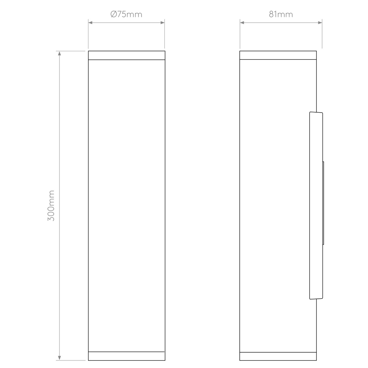 Ava Wall, Brushed Stainless Steel, 2 Beams, GU10, IP44