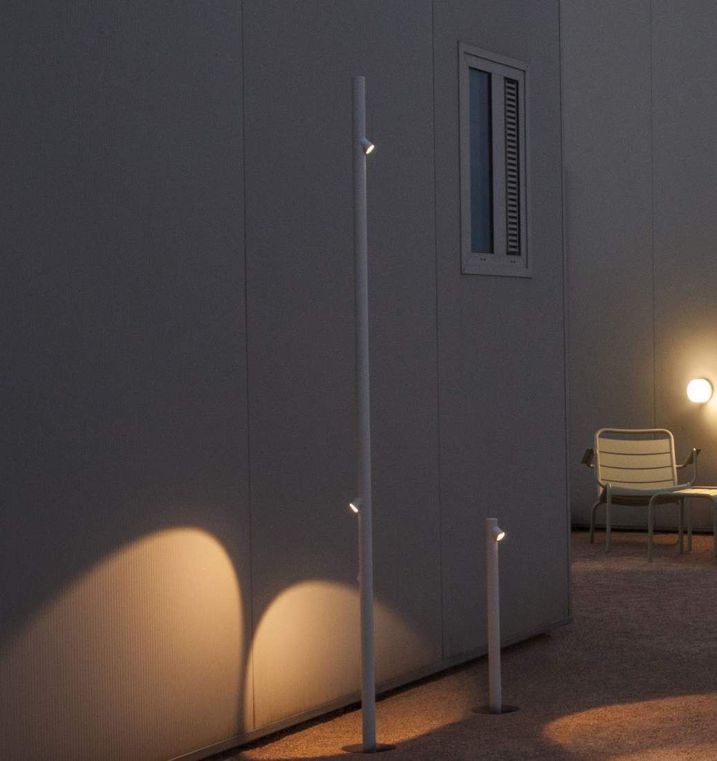 Bamboo Floor, 4 Beam, White, LED, 8.4W, On/Off, IP66