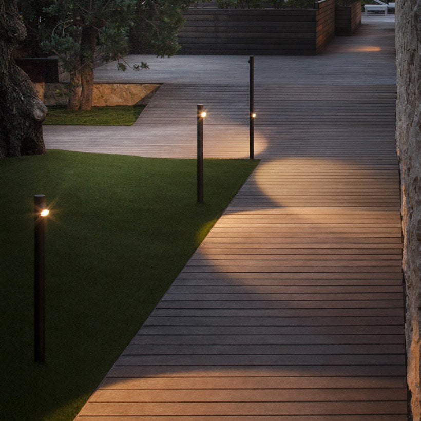 Bamboo Floor, 5 Beam, White, LED, 10.5W, On/Off, IP66