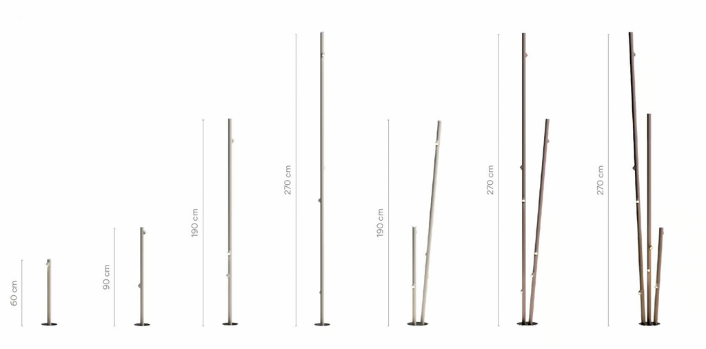 Bamboo Floor, 2 Beam, Green, LED, 4.2W, On/Off, IP66