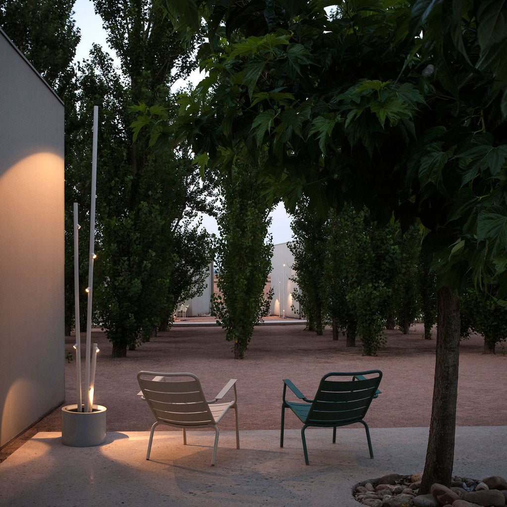 Bamboo Floor, 4 Beam, White, LED, 8.4W, On/Off, IP66