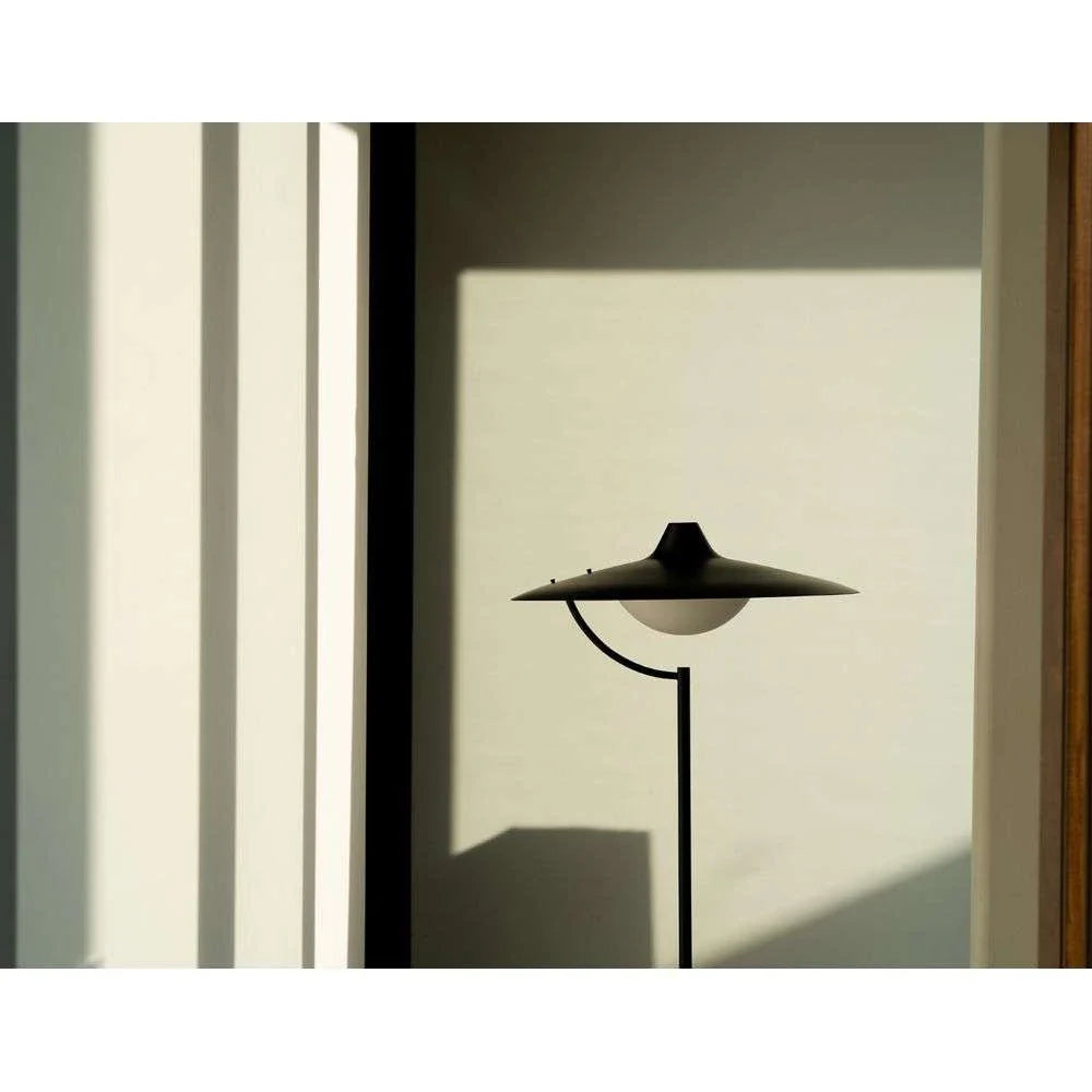 Biny Floor Lamp, Black with Glass Diffuser, LED, Touch Dim, IP20