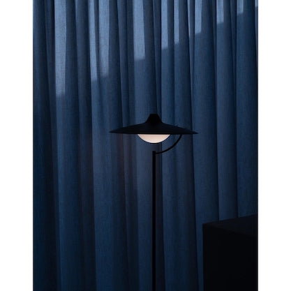 Biny Floor Lamp, Black with Glass Diffuser, LED, Touch Dim, IP20