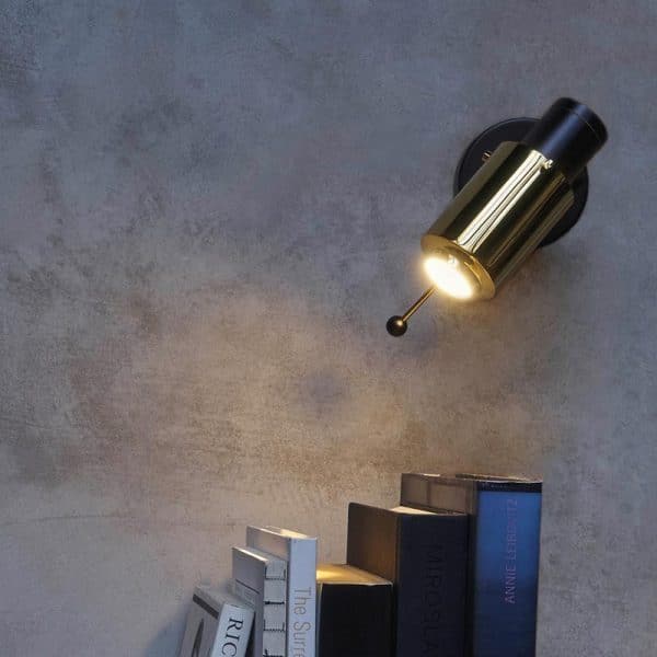 Biny Adjustable Spot with Stick, Black and Gold, LED, On/Off, IP20