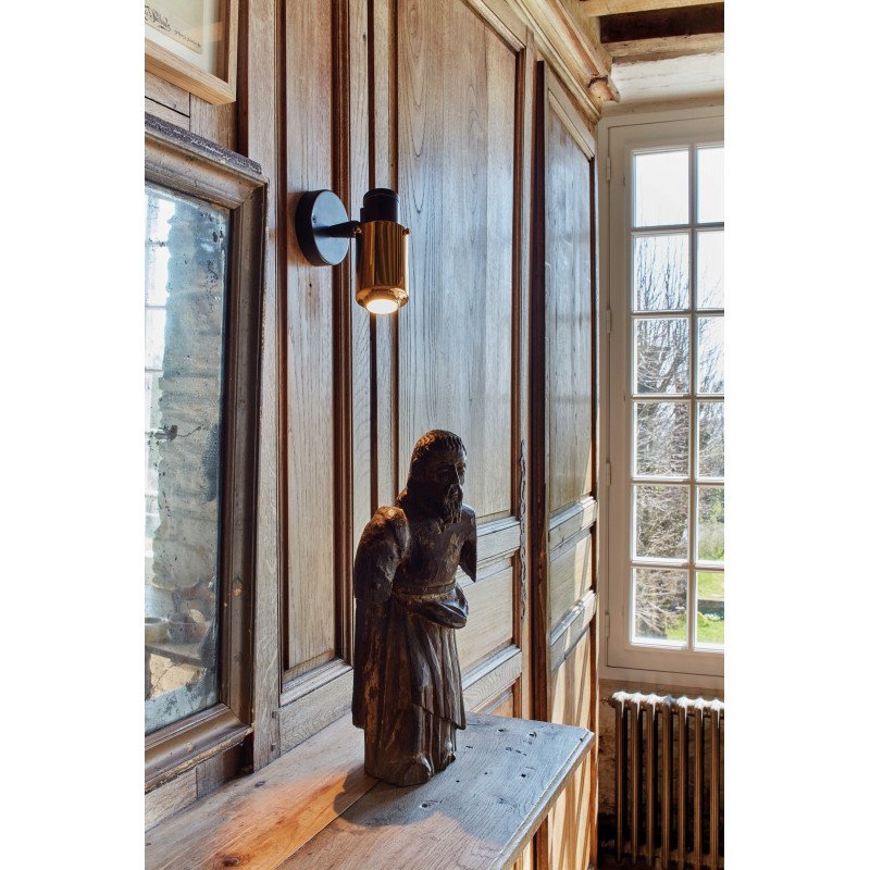 Biny Adjustable Spot, Black and Nickel, GU10, Triac Dim, IP20