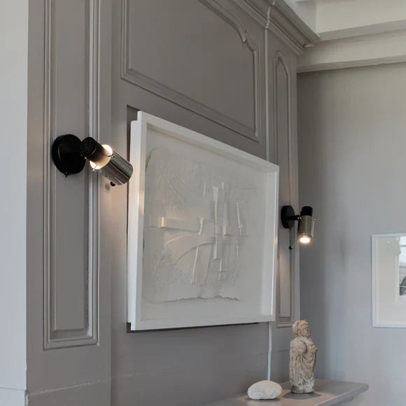 Biny Adjustable Spot with Stick, Black and Gold, GU10, Triac Dim, IP20