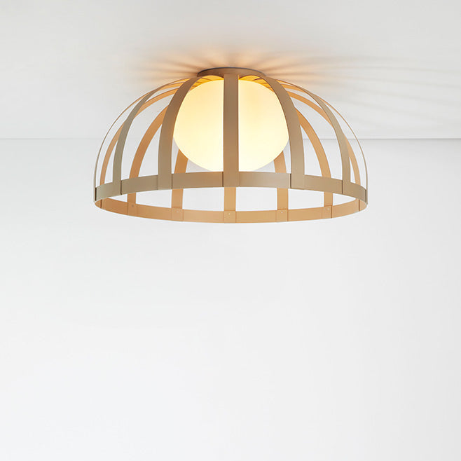 Bols Ceiling, Beige with Polycarbonate Diffuser, LED, Triac Dim, IP65