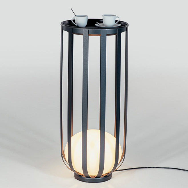 Bols_outdoor_floor_lamp_tall_in_black_thumbnail with table top accessory