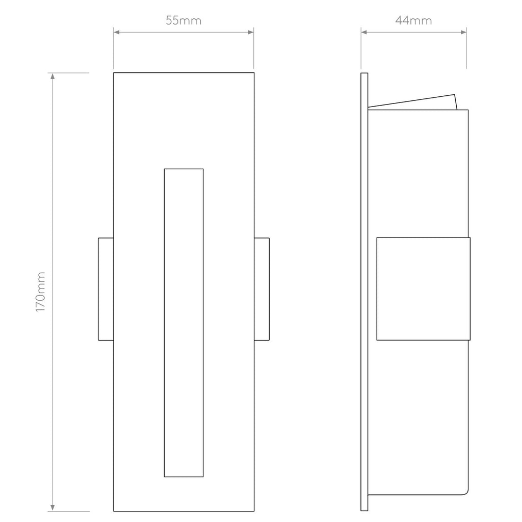 Borgo 55, Vertical Step Light, LED, IP20