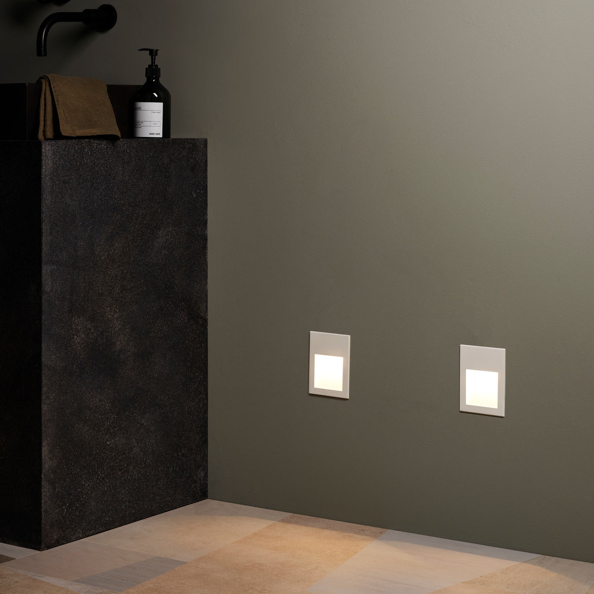 Borgo 55, Small Square Step Light, LED, IP65