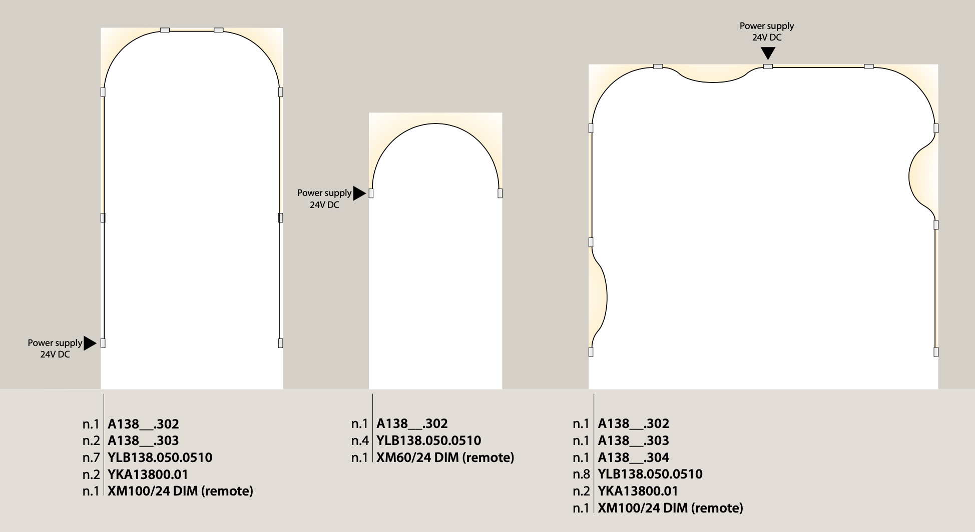 Bow Flexible Strip, LED, 24vDC [BODY ONLY]