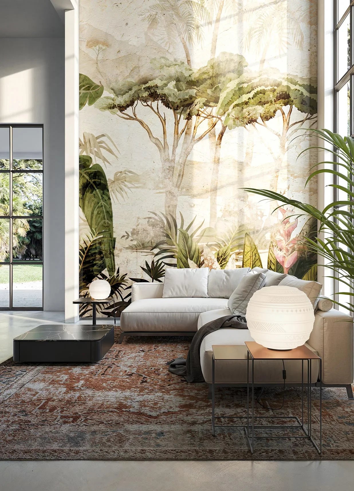 Braille Table Lamp, 25cm, White Textured Glass with Black Base, E14, IP20