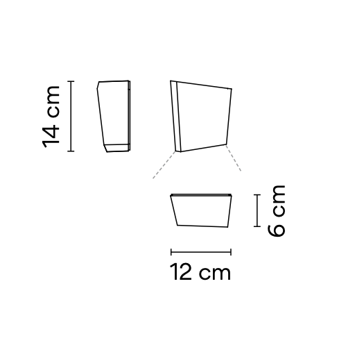 Break Plus Wall, 1 Beam, Red, LED, 1W, IP65