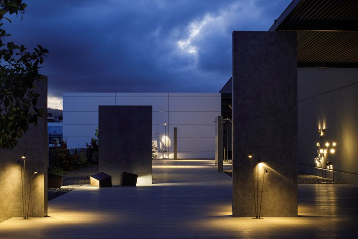 Bamboo Floor, 4 Beam, White, LED, 8.4W, On/Off, IP66