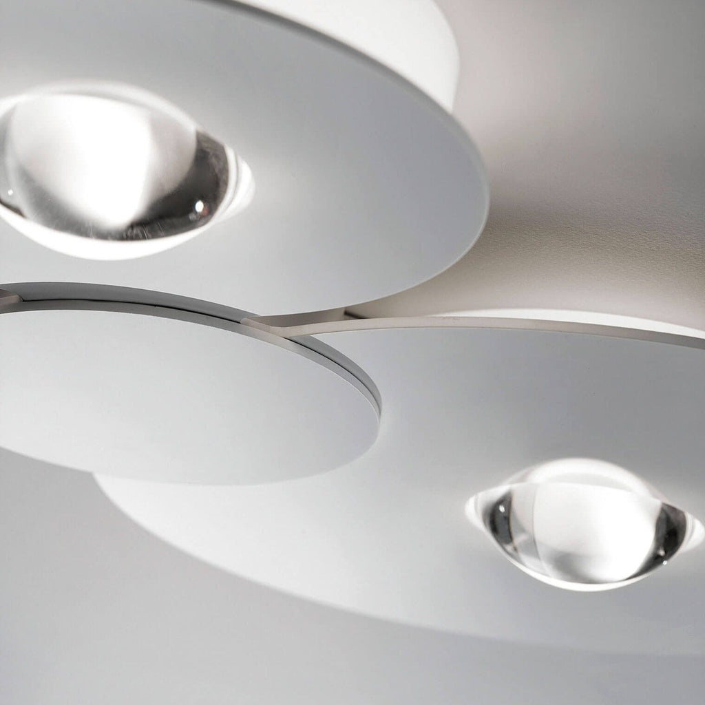Bugia Ceiling, Triple, Glossy White, LED, Triac Dim, IP20