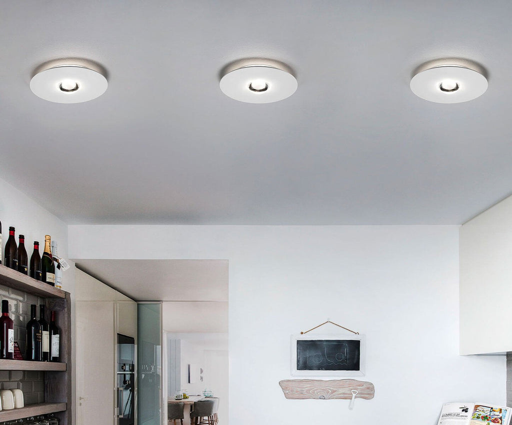 Bugia Ceiling, Double, Glossy Black, LED, Triac Dim, IP20