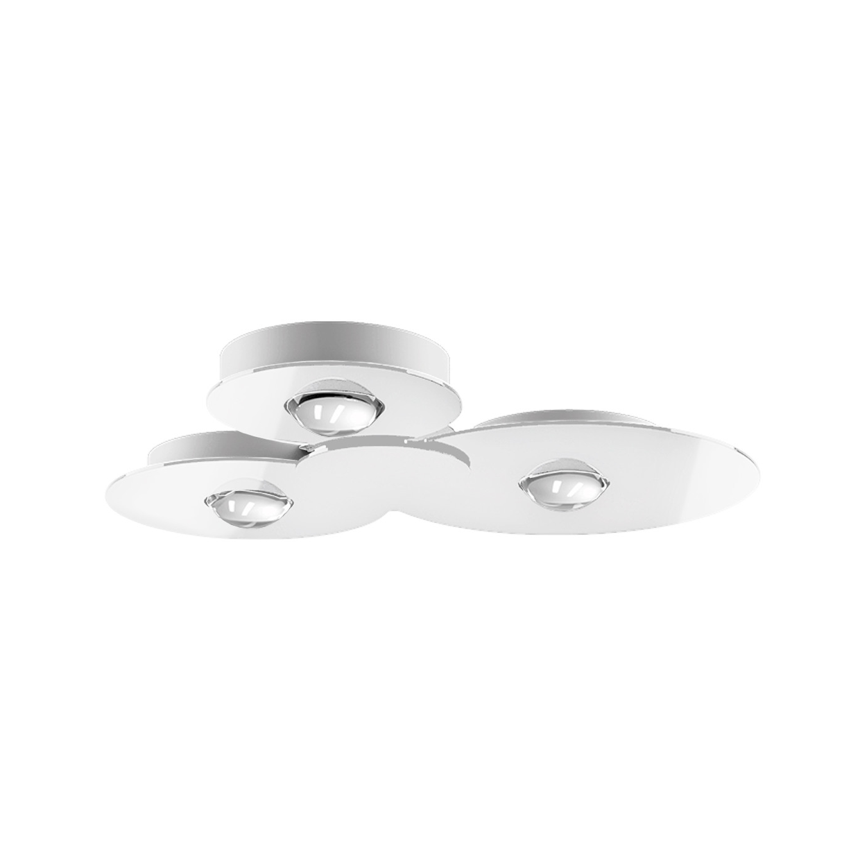 Bugia Ceiling, Triple, Glossy White, LED, Triac Dim, IP20