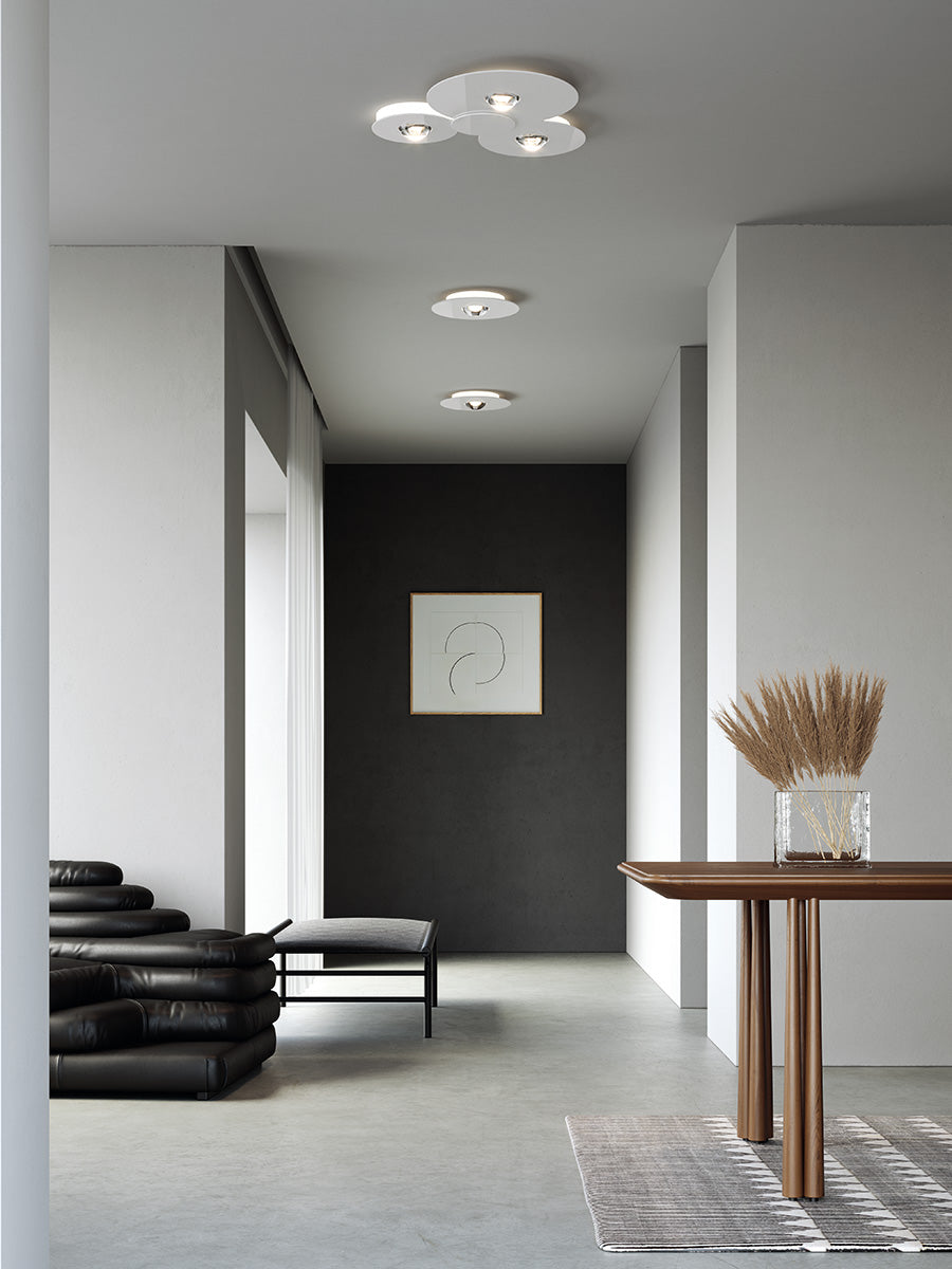 Bugia Ceiling, Triple, Glossy Black, LED, Triac Dim, IP20