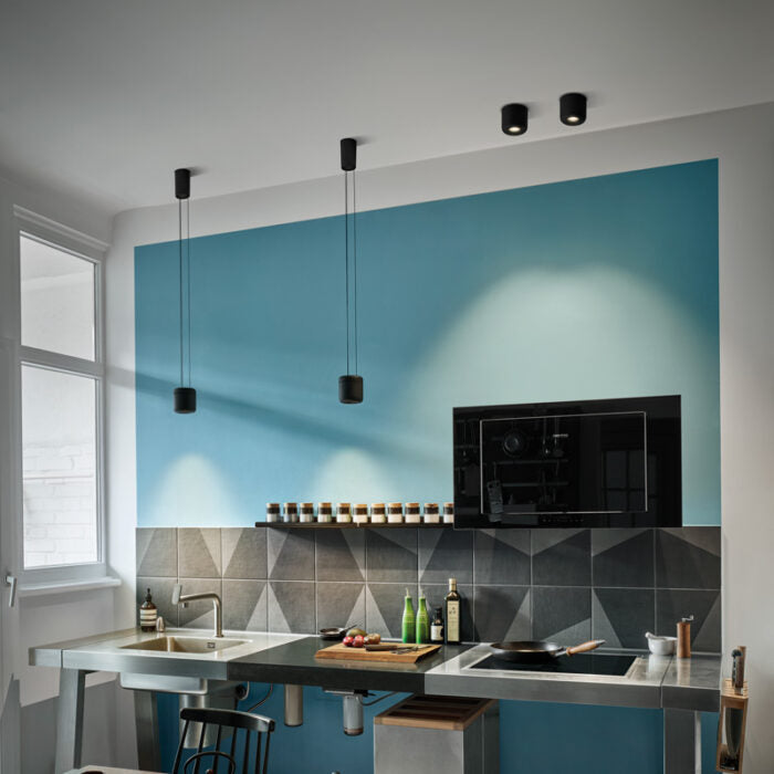 Cavity Pendant, Black, LED, Triac Dim