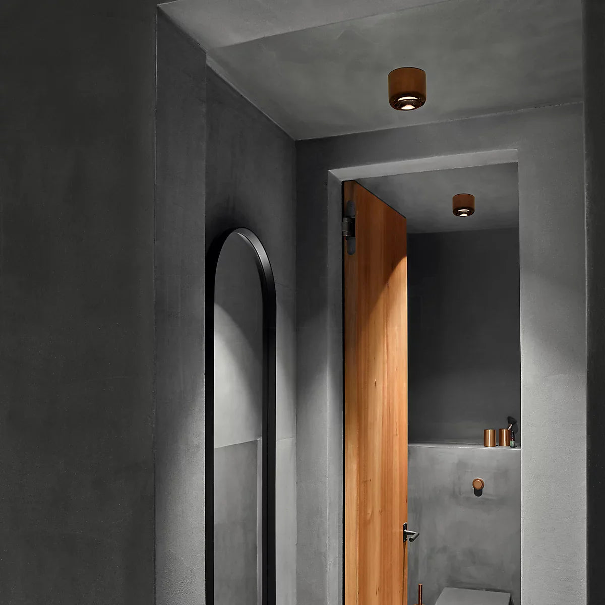 Cavity Semi-Flush Downlight, Bronze, LED, Triac Dim