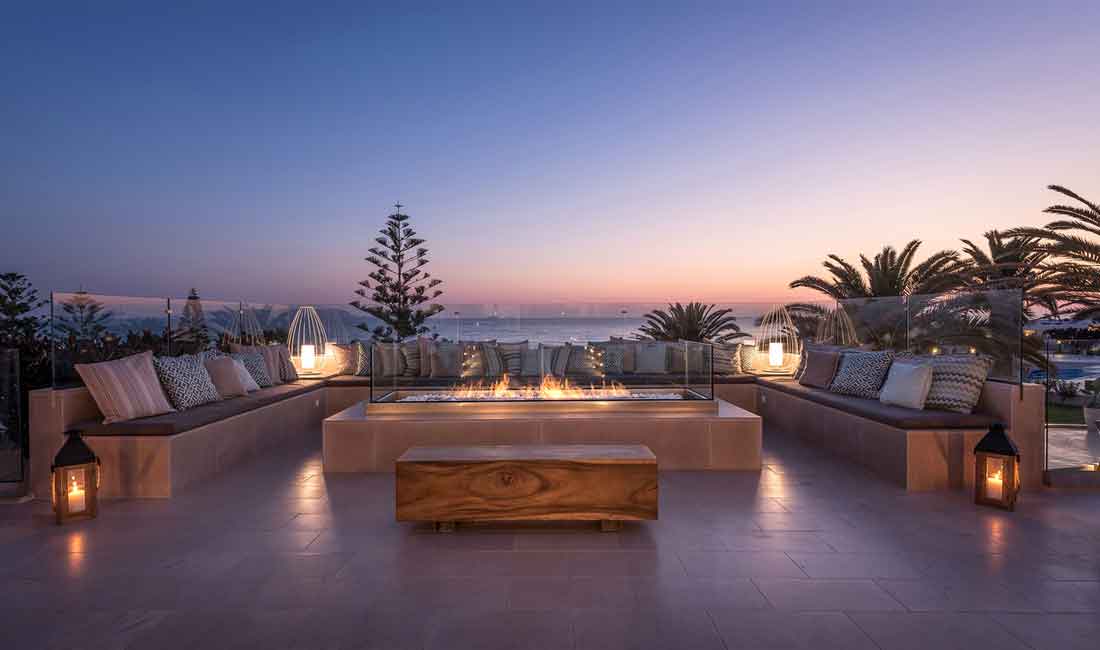 Cell Floor Lamp, Wide, 62 cm H, Bronze Metal with White Poly, E27, IP65