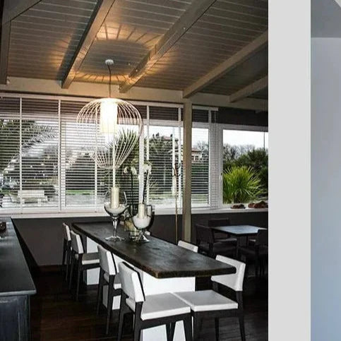 Cell Pendant Lamp, Wide, 87 cm H, Bronze Metal with White Poly, E27, IP65