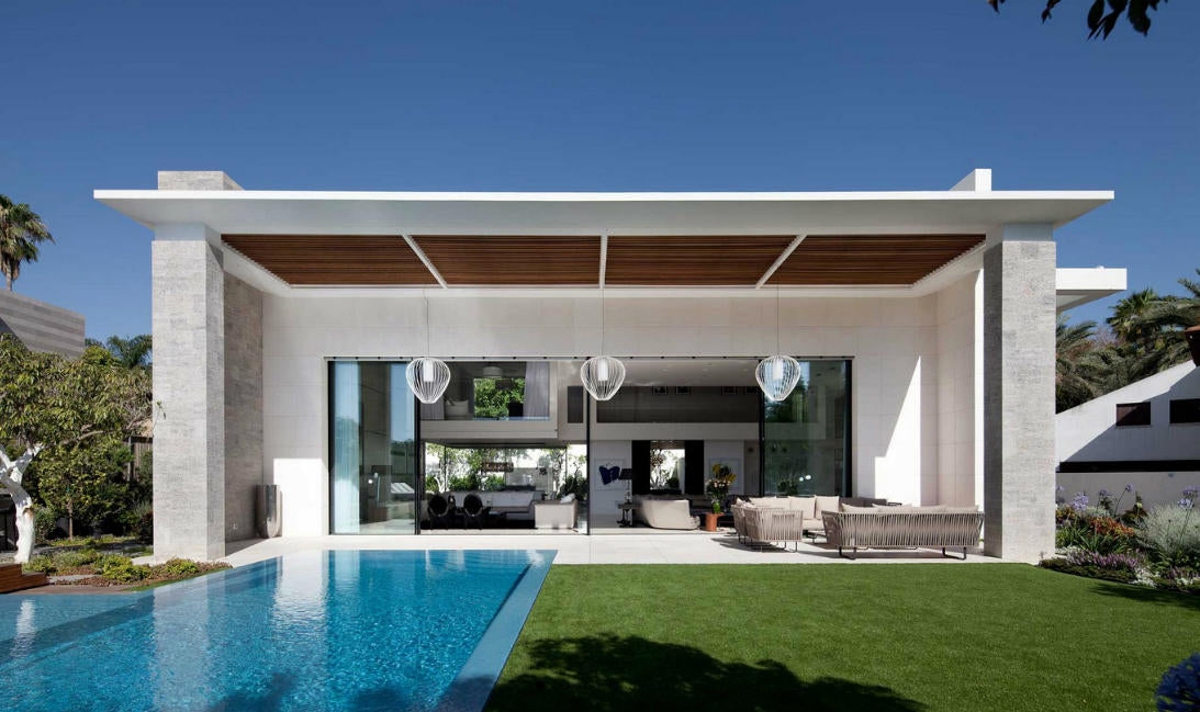 Cell Pendant Lamp, Wide, 59 cm H, White Metal with White Poly, E27, IP65