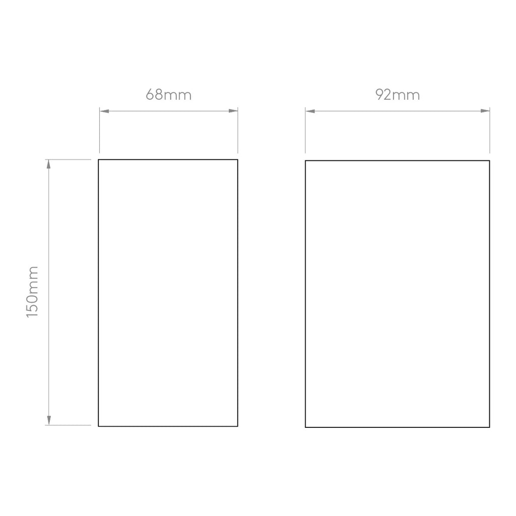 Chios 150, Wall Light, Textured Black, GU10, IP44