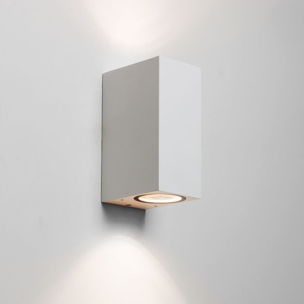 Chios 150, Wall Light, Textured White, GU10, IP44