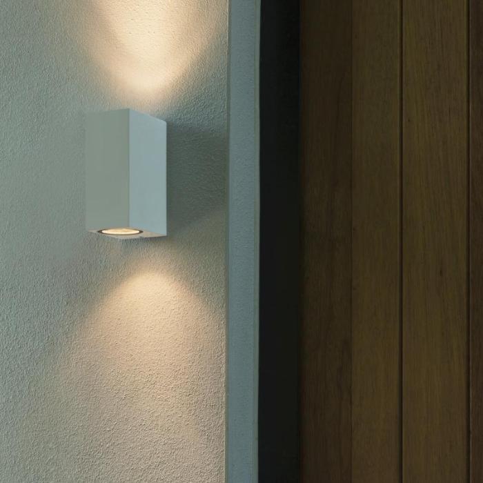 Chios 150, Wall Light, Textured White, GU10, IP44