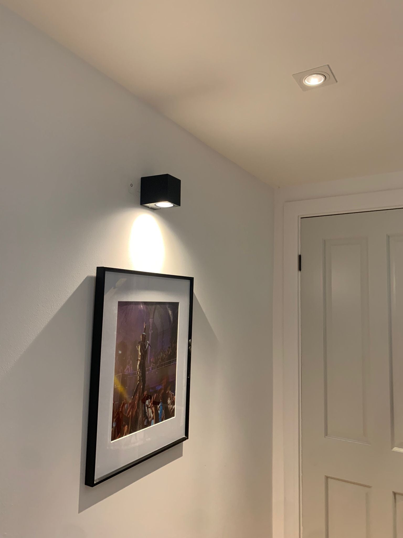 Pinhole Slimline Round Downlight, White, Adjustable, GU10, IP20, Fire Rated