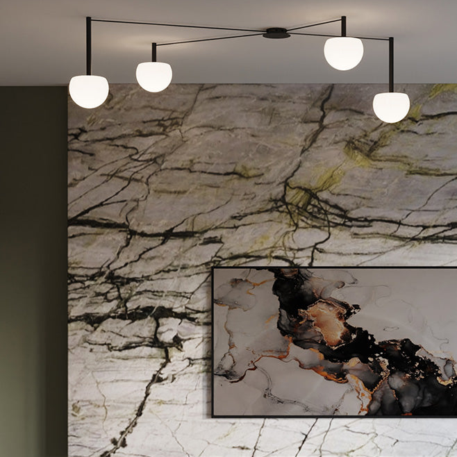 Circ Radial Ceiling, 4 Light, Recessed Mount, LED, IP20