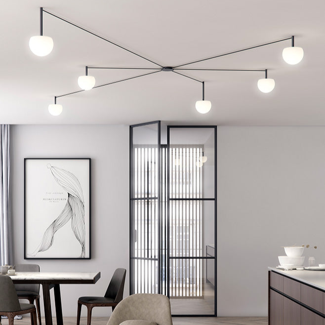 Circ Radial Ceiling, 6 Light, Surface Mount, LED, IP20