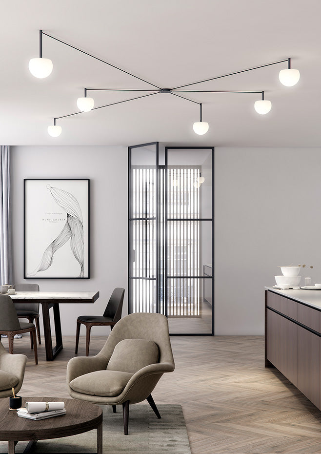 Circ Radial Ceiling, 4 Light, Recessed Mount, LED, IP20