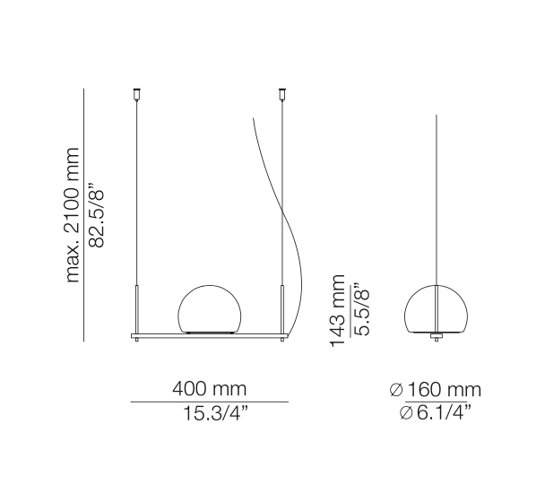 Circ Linear Pendant, 1 Light, White Glass with Gold Hardware, Recessed Mount, LED, Triac Dim, IP20