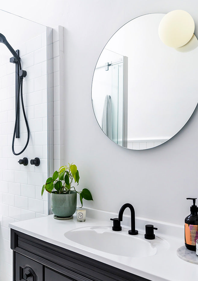 Circ Mirror Light, 70 cm ø, LED, Triac Dim, IP44 with Demister