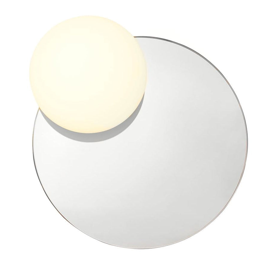 Circ Mirror Light, Grey Glass, 30 cm ø, LED, Triac Dim, IP44