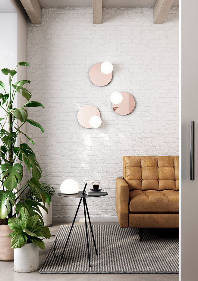 Circ Mirror Light, Bronze Glass, 30 cm ø, LED, Triac Dim, IP44