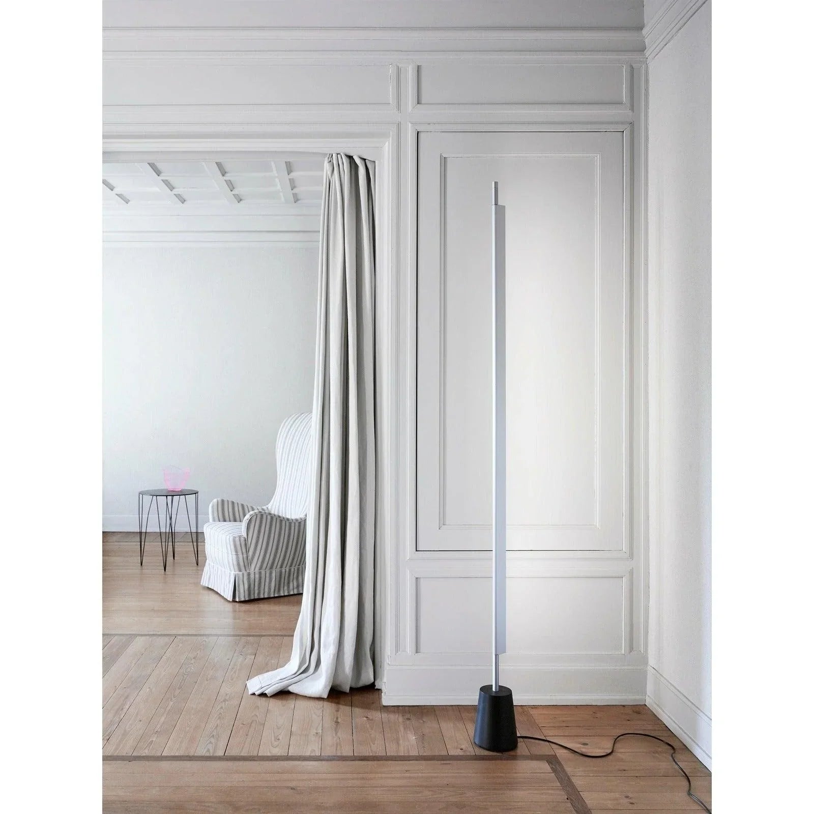Compendium Linear Floor Lamp, Aluminium, LED, 37W, Foot Dimmer, IP20