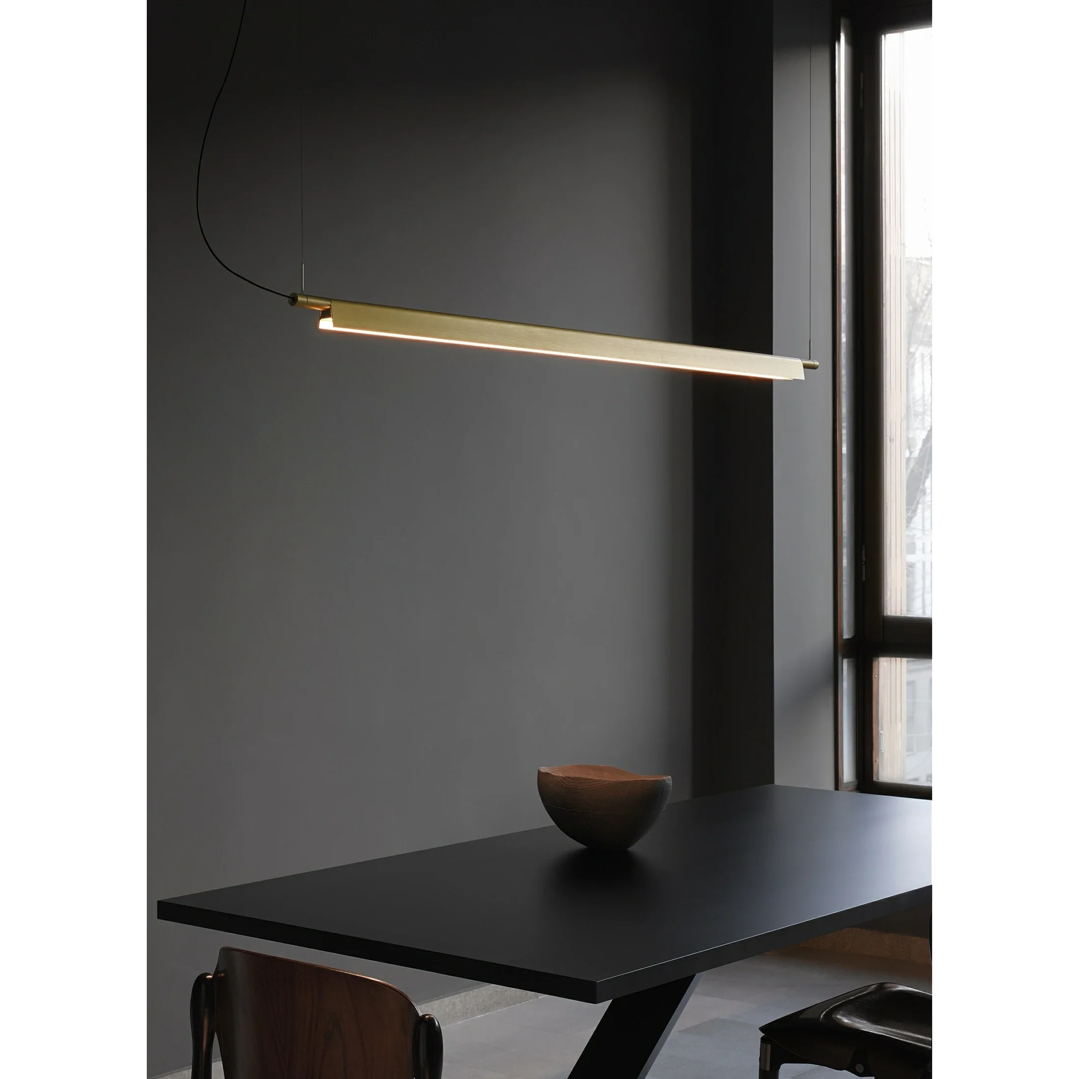 Compendium Linear Pendant, Black, LED, 33W, Phase Dim, IP20