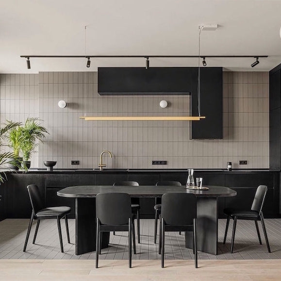 Compendium Linear Pendant, Black, LED, 33W, Phase Dim, IP20