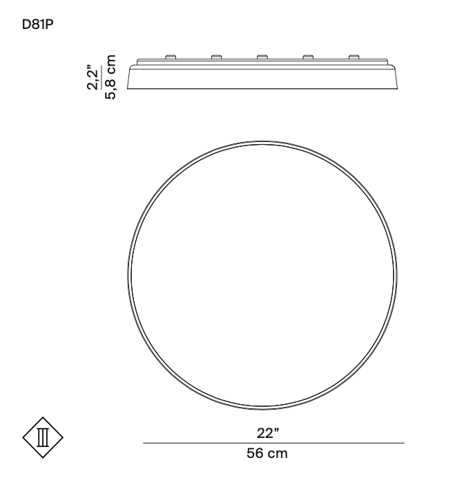 Compendium Wall, Brass, LED, 39W, Phase Dim, IP40