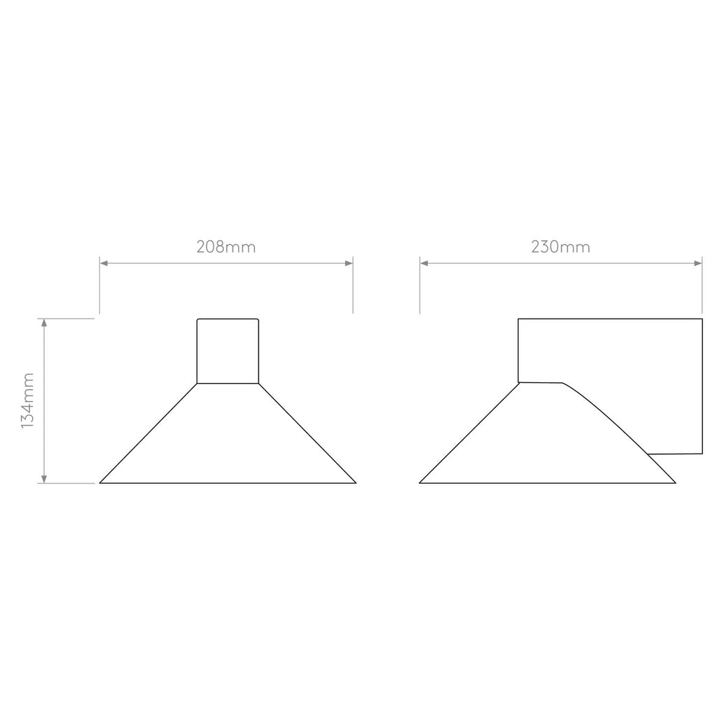 Conic Wall Light, Black, G9, IP44