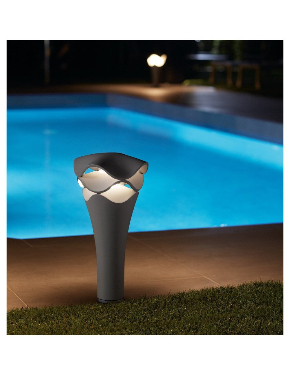 Cornet Bollard, 27 cm, Stone Grey, LED, 8W, Triac Dim, IP66