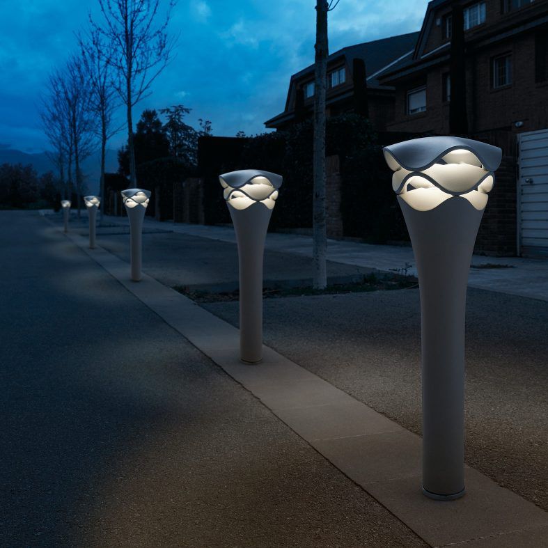 Cornet Bollard, 77 cm, Stone Grey, LED, 8W, Triac Dim, IP66